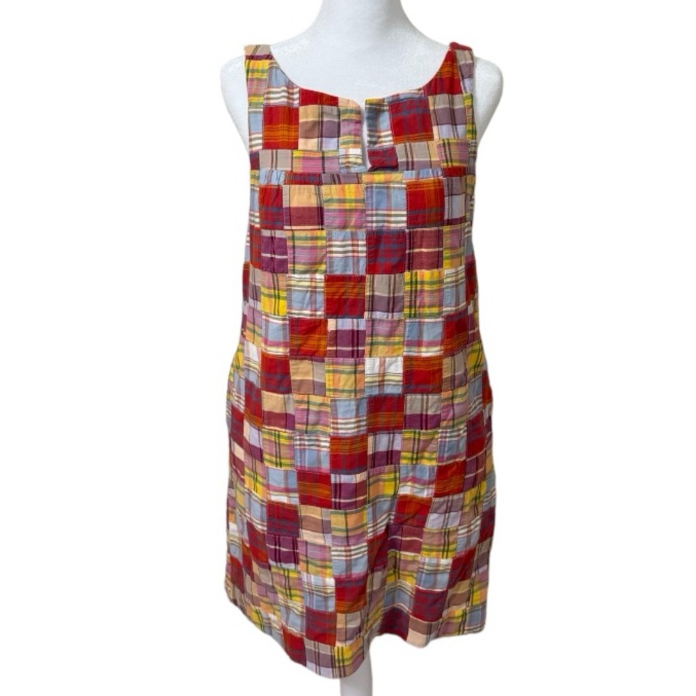 Y2K Plaid J Crew Dress